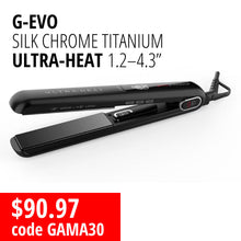 Load image into Gallery viewer, GA.MA Professional G-EVO Silk Chrome Titanium Ultra-Heat 1.2x4.3"
