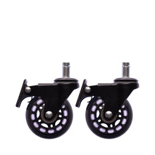 Load image into Gallery viewer, Braids & Freckles • Castor Wheel with Brake • Set of Two