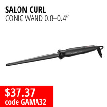 Load image into Gallery viewer, GA.MA Professional Salon Curl Conic Wand 0.4-0.8"
