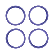 Load image into Gallery viewer, Braids &amp; Freckles • Silicone Ring Set • Purple
